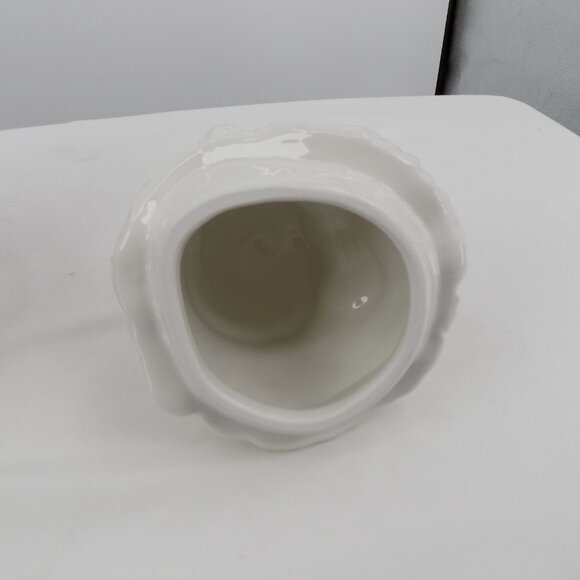 Fitz & Floyd Happy Holidays Santa Gift Handcrafted Ceramic Christmas Cookie Jar - Picture 7 of 12